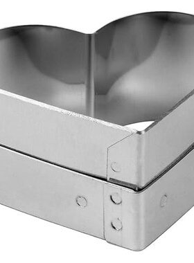 【欧厨】㊣matfer不锈钢心形饼干巧克力蛋糕切模3.8x3.5cm