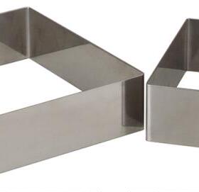 【欧厨】Matfer法国进口不锈钢慕斯圈方形蛋糕圈16/19/21高4.5CM