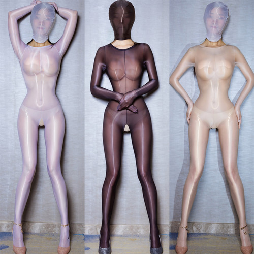 伪娘cos男带JJ套大象鼻丝连体衣