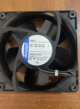 ebmpapst 4650X/N原装德国风机230V耐高温 交流机柜散热风扇12038