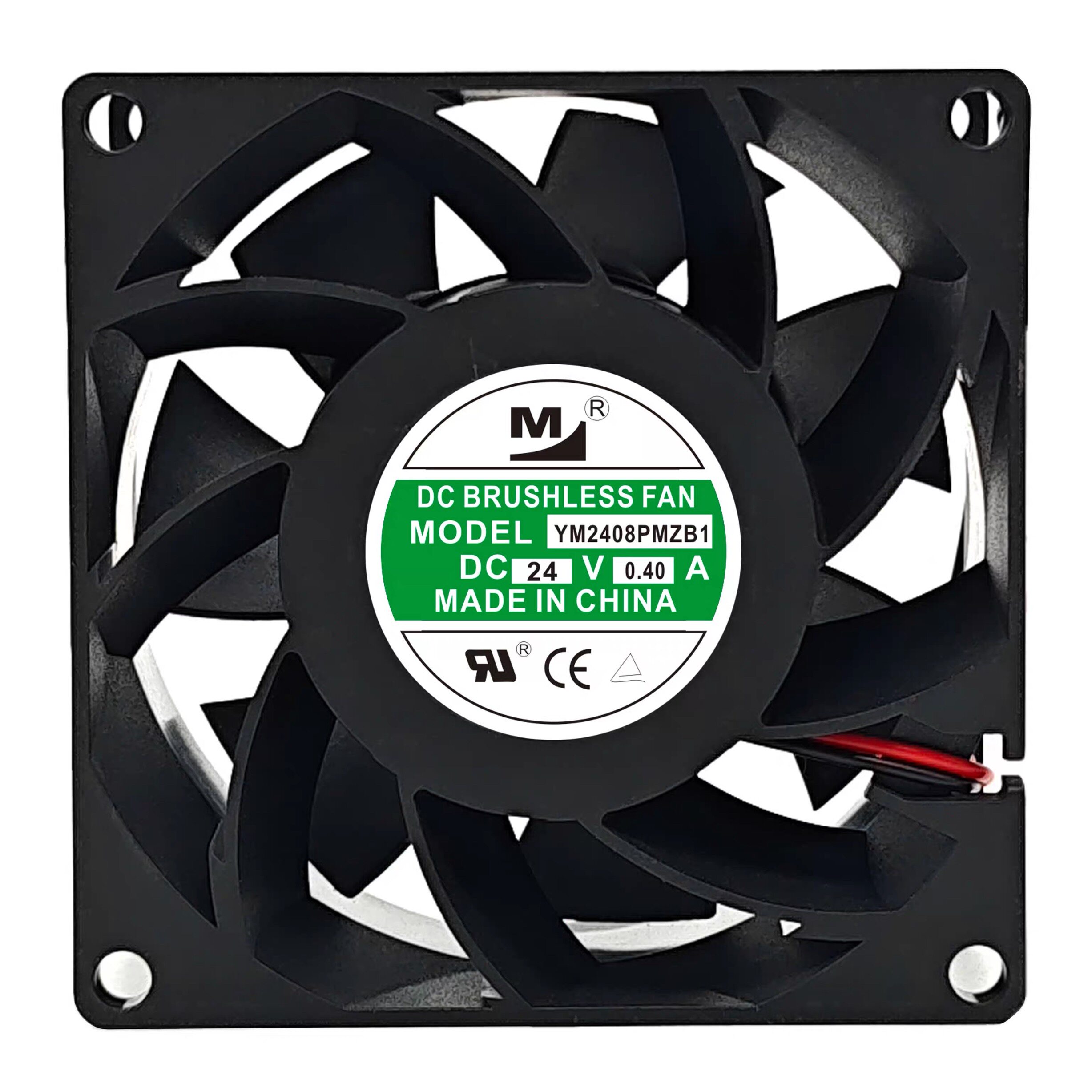 一盟 YM2408PMZB1 DC24V 0.40A 8038 三线报警大风量变频散热风扇