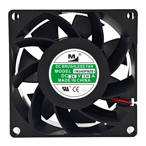 一盟 YM2408PMZB1 DC24V 0.40A 8038 三线报警大风量变频散热风扇