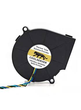 B127515BN台湾EVERFLOW BB7515BU 12V 0.80A双滚珠涡轮风扇鼓风机