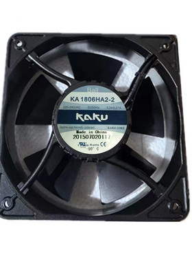全新卡固KAKU KA1806HA2-2 220V 18060 金属叶/框轴 机柜轴流风机