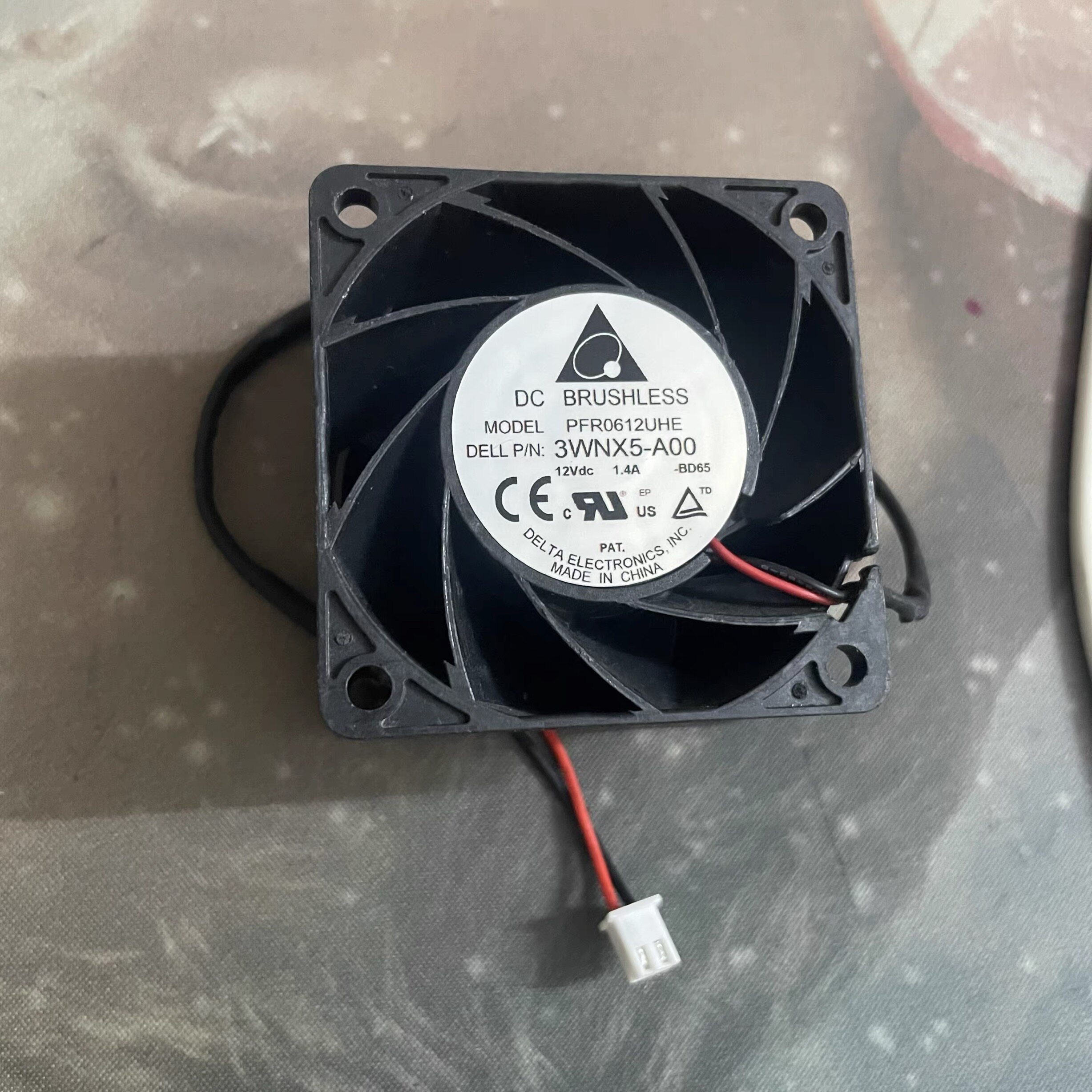 原装台达12V 1.4A 6038 6cm厘米摩托改装高速暴力风扇PFR0612UHE