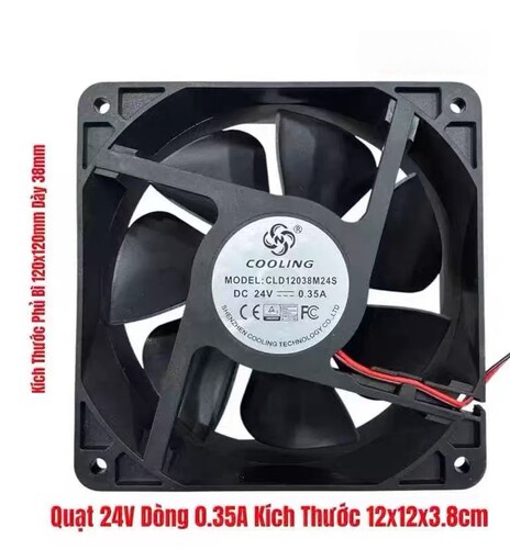 COOLING原装 CLD12038M24S 24V 0.35A12cm 变频器 大风量散热风扇