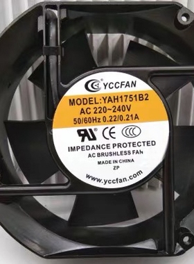 原装YCCFAN轴流风机 YAH1751B2 AC220/240V逆变焊机散热风扇17251
