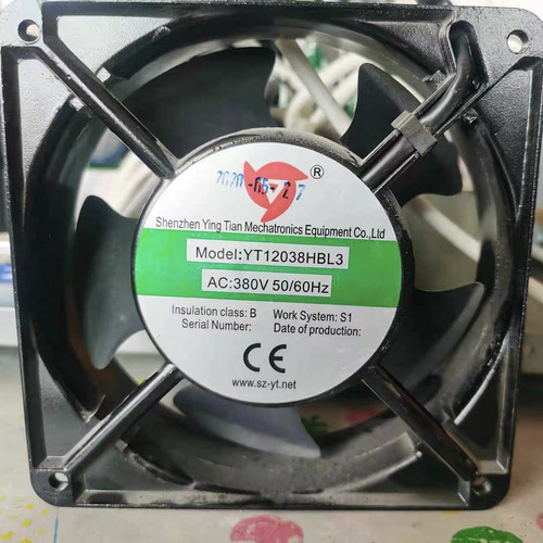 全新应天YT12038HBL3 AC380V 12cm厘米12038金属框电焊机散热风扇