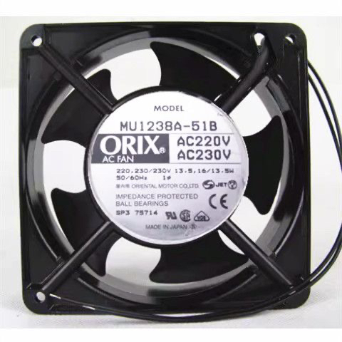 原装正品东方ORIX 12038 230V 14/13W型号MU1238A-51B散热风扇