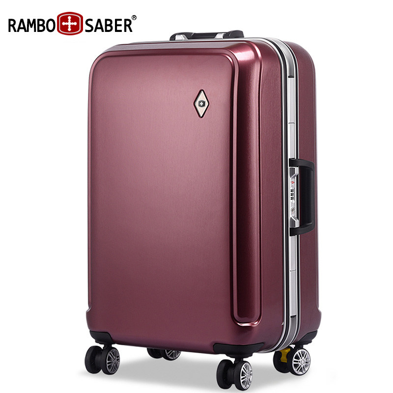 RAMBO Swiss Army Knife Draw bar box PC suitcase Aircraft Wheel trunk Lockbox men and women Boarding casein the Leather/Lady bags/Men's bag, Suitcase  category - from Buy2taobao.com to provide professional Taobao agent buy service