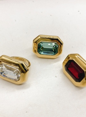 外贸饰品女款铜的欧美高级玻璃