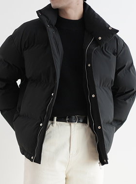 SHIJOIN原创POCKETIME黑色棉服冬加厚保暖休闲200175男宽松面包服