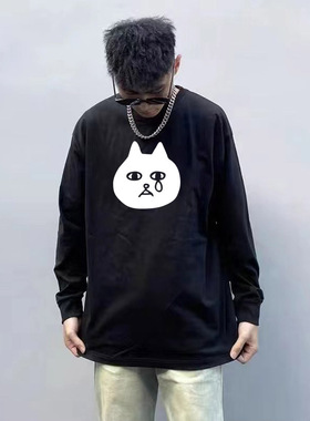 伤心落泪猫THURSDAY'S YOUTH日系Suck a Stew Dry乐队男女长袖t恤