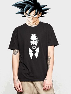 t恤半袖 YAGA基努杀神电影男女短袖 WICK疾速追杀BABA JOHN