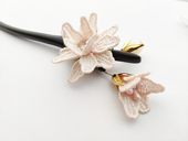 特价 包邮 清货天然黑木发簪蕾丝珍珠闪钻发簪硬木发钗中式 汉服配饰