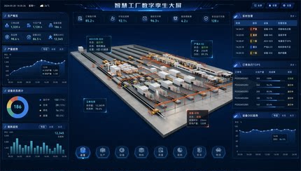 【智慧工厂数字孪生可视化大屏开发服务】
