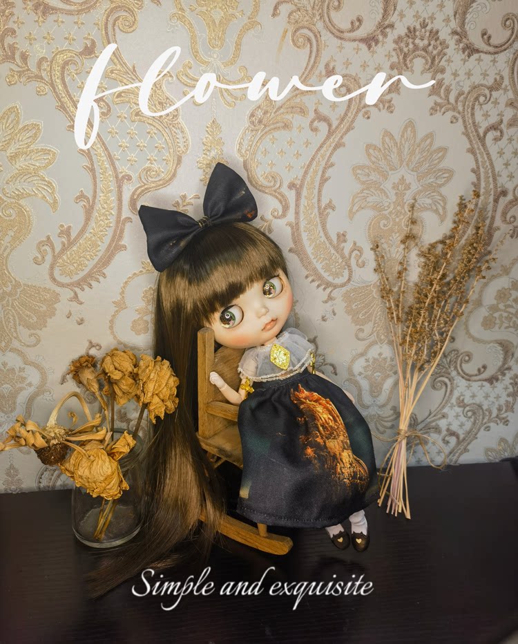 花音阁 现货  blythe 小布 洋装娃衣暗黑lolita 启示录 连衣裙