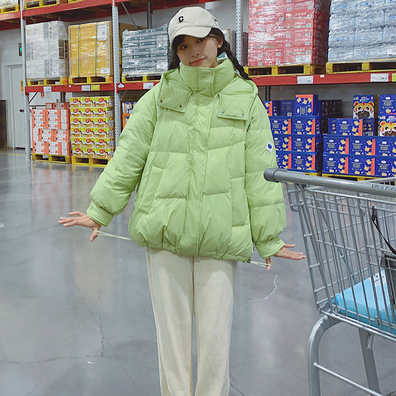 【现货新款】贴标短款学生连帽羽绒服 986-P235 K338  50绒图片