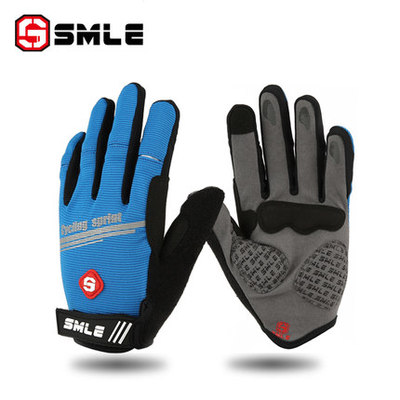 SMLE斯迈乐春秋薄长指骑行手套 山地车自行车全指手套 运动手套