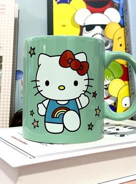 原单Hello Kitty凯蒂猫马克杯陶瓷咖啡杯女生水杯礼物550mlKT猫