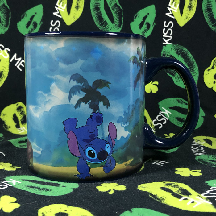 外贸原单星际宝贝史迪仔史迪奇可爱卡通大变色陶瓷马克杯咖啡杯子