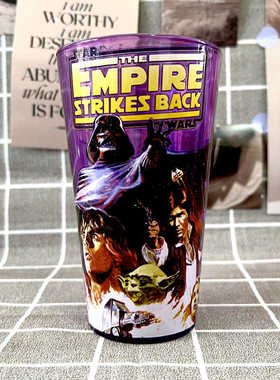 外贸原单星球大战starwars紫色高级感水杯玻璃杯啤酒杯冷饮可乐杯