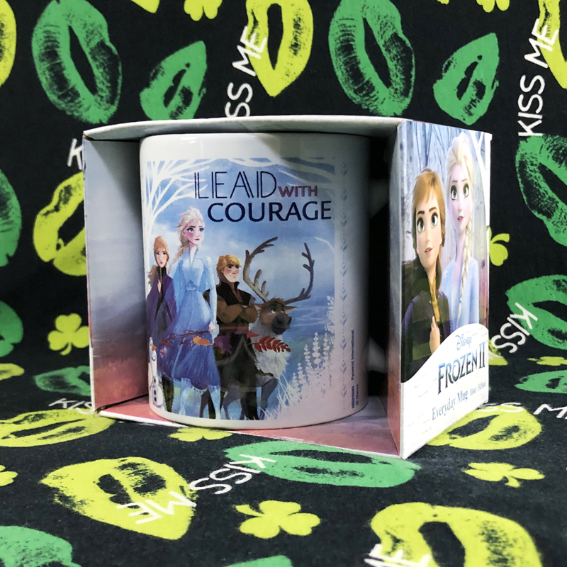 冰雪奇缘艾莎公主可爱卡通陶瓷马克水杯礼物周边咖啡儿童杯带礼盒