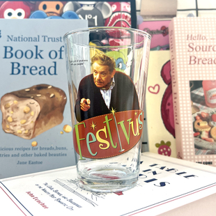 现货 美剧宋飞正传人物透明钢化玻璃杯冷饮啤酒杯水杯礼物周边