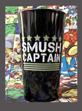 原单泽西海岸Jersey Shore创意黑色玻璃杯水杯冷饮杯随手杯子潮品