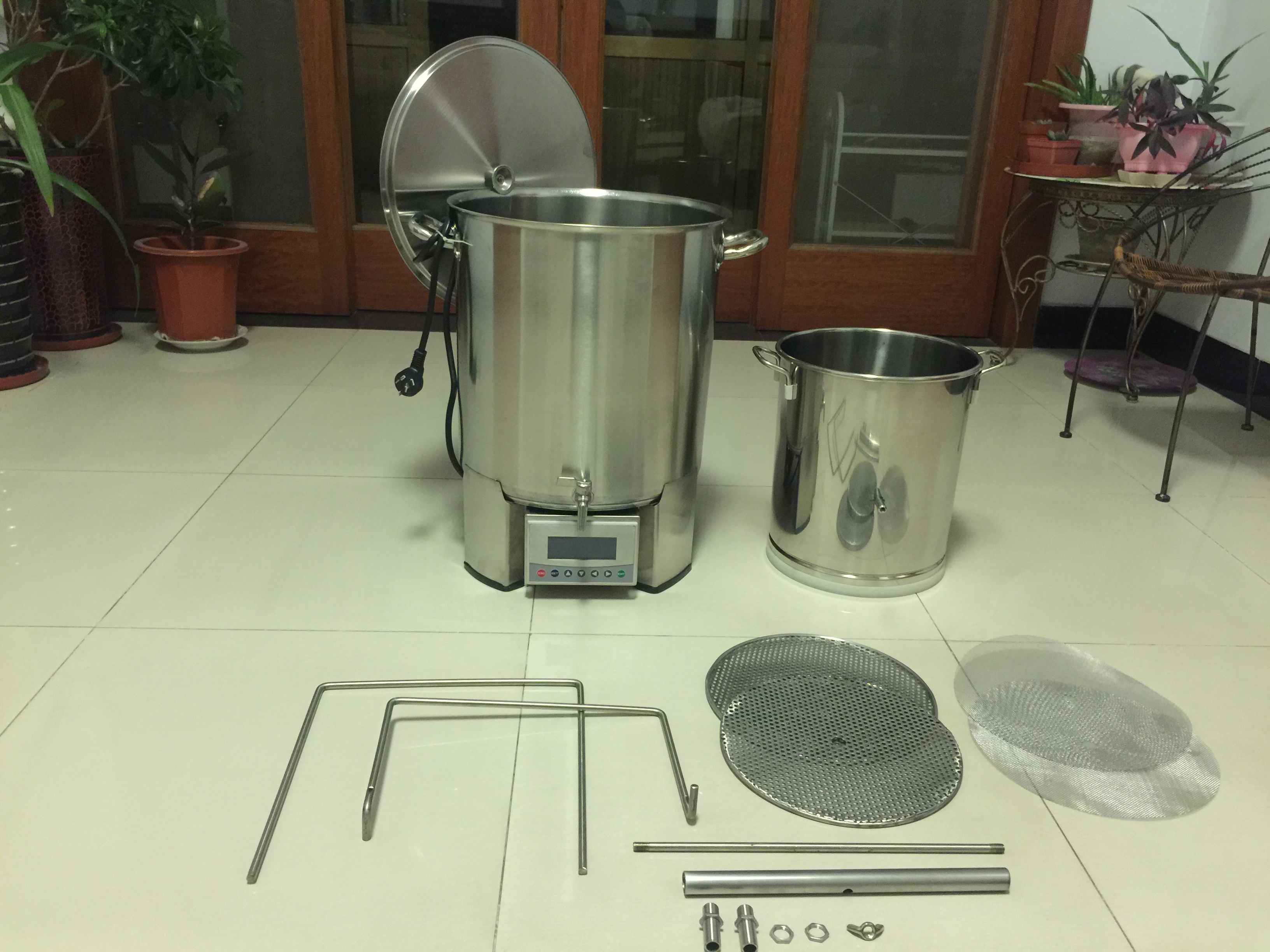 反冲糖化煮沸家酿啤酒一体机