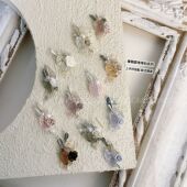 122 青昧 高品超闪瘦旦形椭圆透色成品堆堆钻鸽子蛋钻球 133