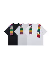 Official Website Discount Kapital Japa Hirata Summer Rainbow Patchwork Loose Casual Cotton Short-Sleeve T-Shirt for Men and Women