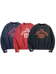 【Brand 50% off 】Kapital Japa Hirata Spring and Autumn Unisex Japanese Casual Printed Loose Round Neck Sweatshirt