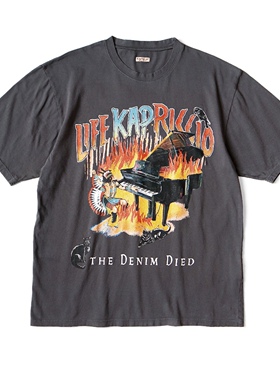 官网折扣 KAPITAL JAPA平田夏男女款日系宽松印花休闲潮短袖T恤