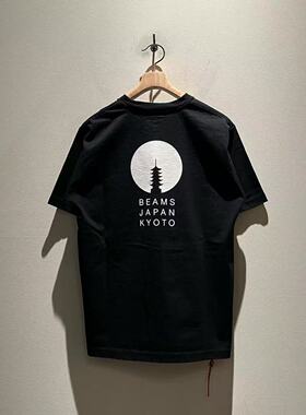 新品折扣 BEAMS JAPA日系夏季男女款宽松休闲百搭印花红绳短袖T恤