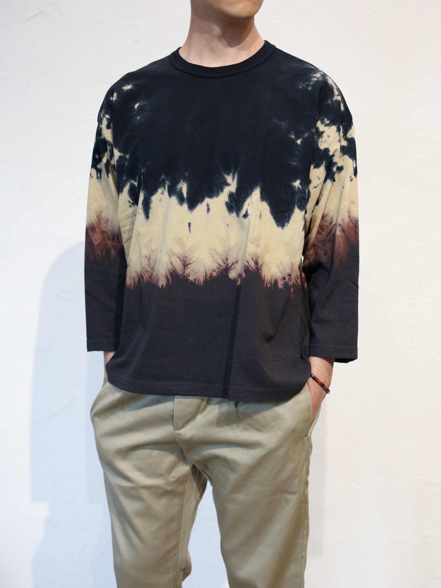 日系复古扎染宽松t恤GYPSYSONS