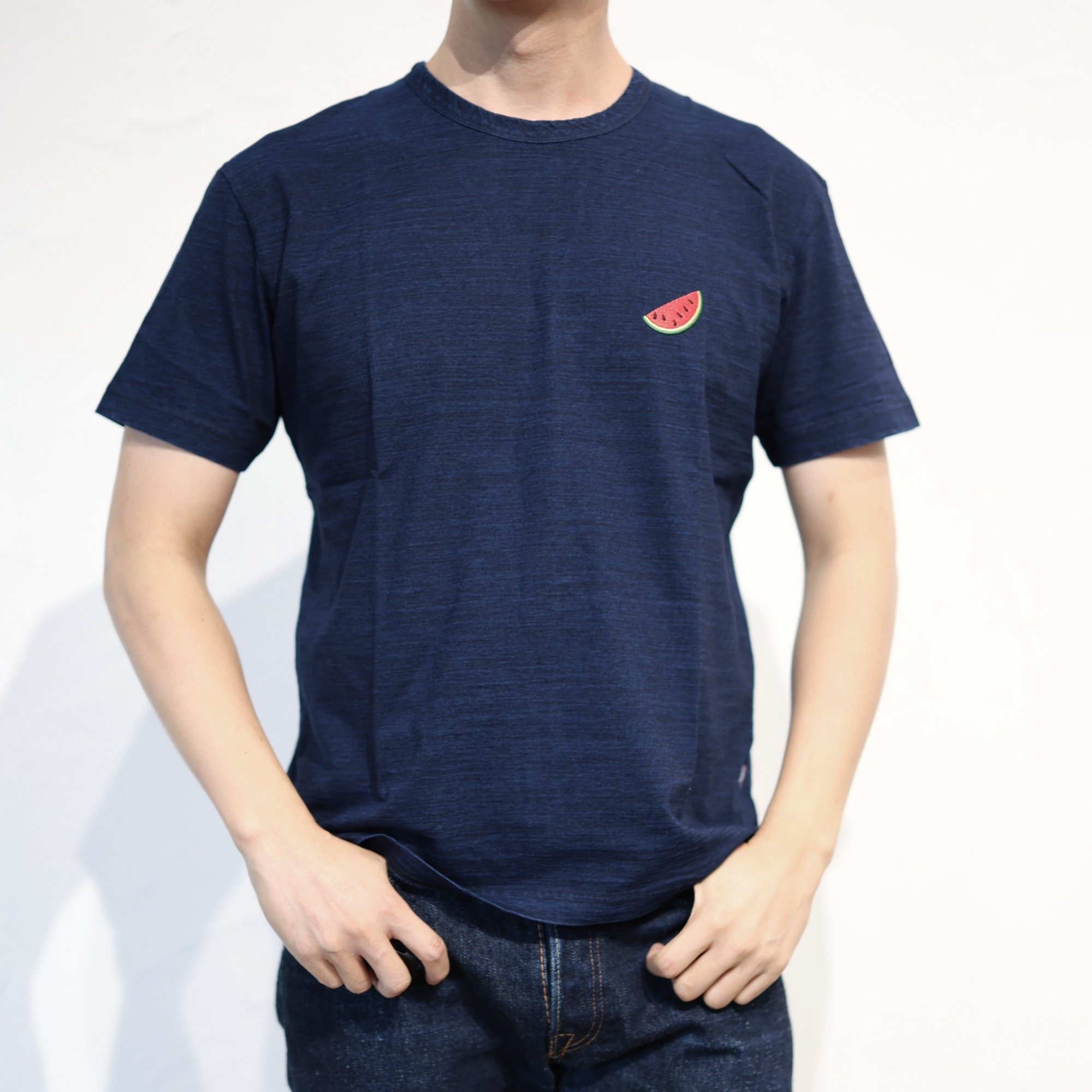 复古圆领T恤短袖purebluejapan