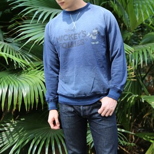 Gypsy&Sons 日本制 迪士尼别注版 米奇 蓝染卫衣 款1 国内现货