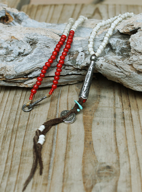 mt日本做旧串珠民族风手工吊坠