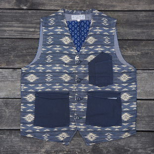 手工 navajo 413 lab 国内现货 背心 意大利 马甲 scarti 图腾