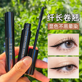 彩色睫毛膏持久防水不易晕染浓密纤细卷翘定型打底正品 棕色蓝色