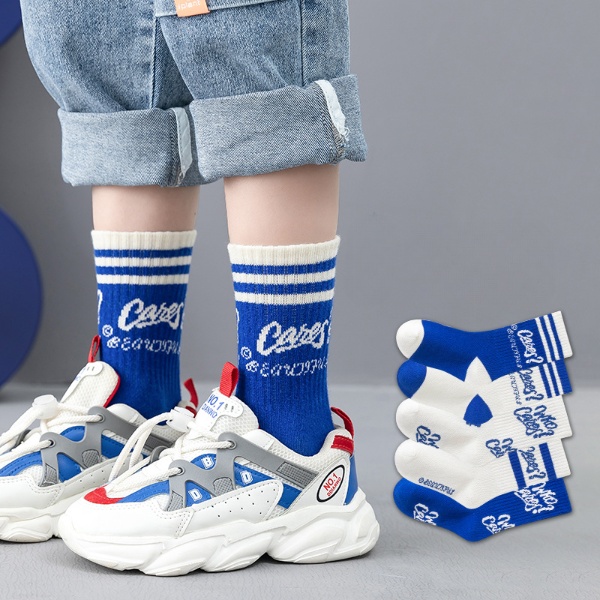 儿童袜子春秋纯棉中筒袜