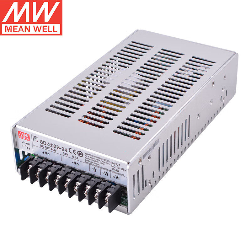 明纬（MEANWELL）SD-200B-24 DC转DC变压器电源驱动 明纬电源 8.4