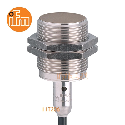 易福门接近传感器IIT206；14 mm 齐平安装;100 Hz;常开;DC; PNP