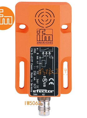 易福门接近传感器IW5062；8 mm 非齐平安装;300 Hz;常闭;DC; PNP