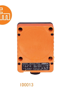 易福门接近传感器ID0013；60 mm 非齐平安装;常开/常闭;