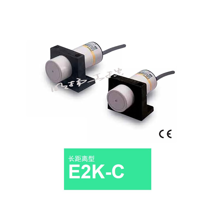 欧姆龙 通用螺纹切削式静电容量型接近传感器；E2K-X8MF1 2M