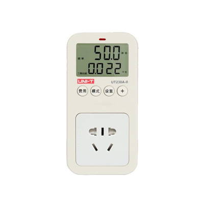 优利德UT230A-II/UT230C-II多功能功率计量插座 用电耗电量检测仪