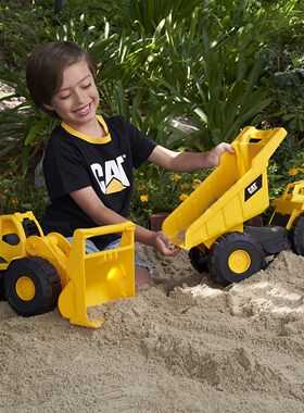 出口美国卡特彼勒超大翻斗自卸卡车挖掘机推土机大工程车套装玩具