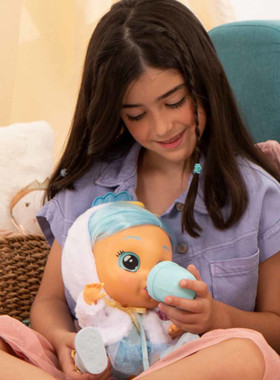 CRY BABIES哭泣宝宝亲吻喂奶流眼泪互动声效过家抱偶公仔儿童玩具